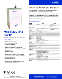 Thumbnail of document Data Sheet - Particle Counter SPC3301P/3501P